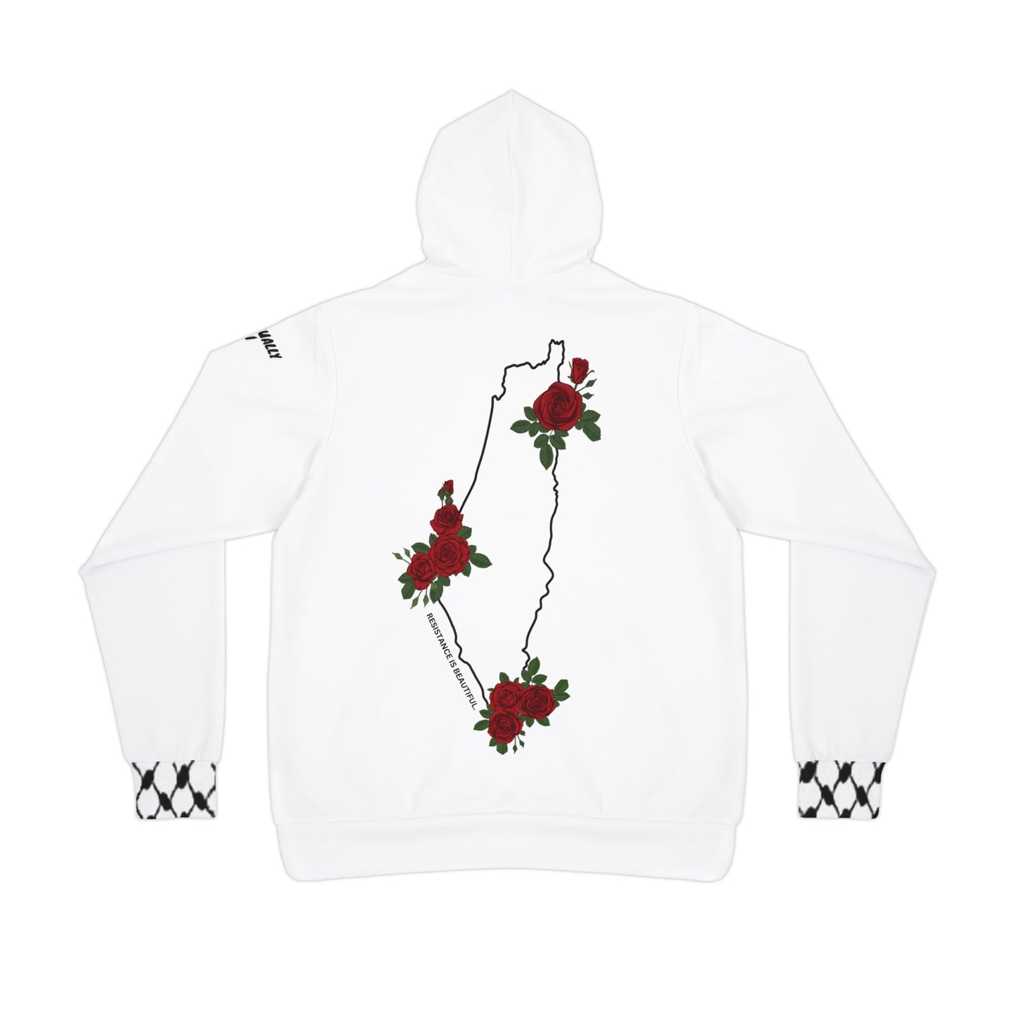 Resistance is Beautiful Athletic Hoodie (White)