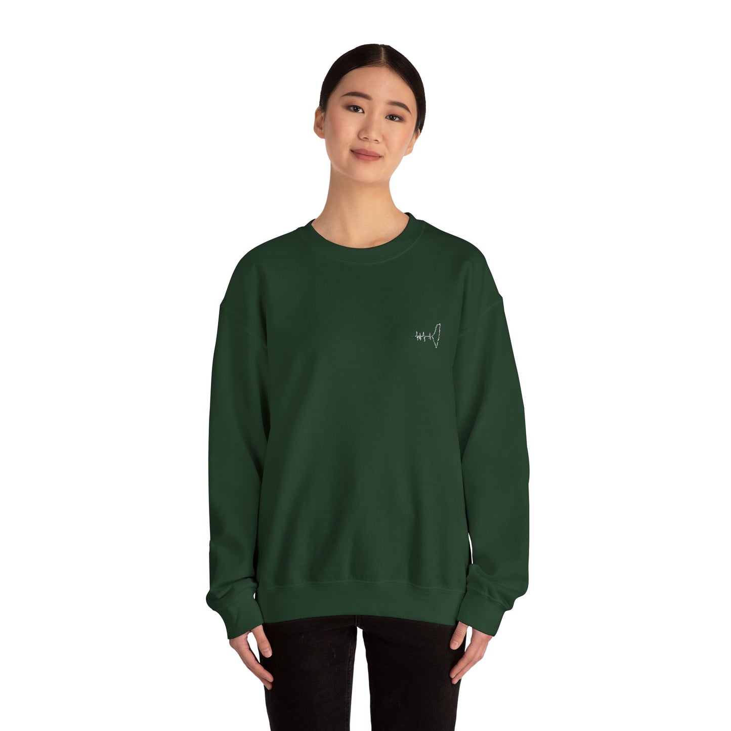 Palestine EKG Crewneck Sweatshirt (Dark Colors)