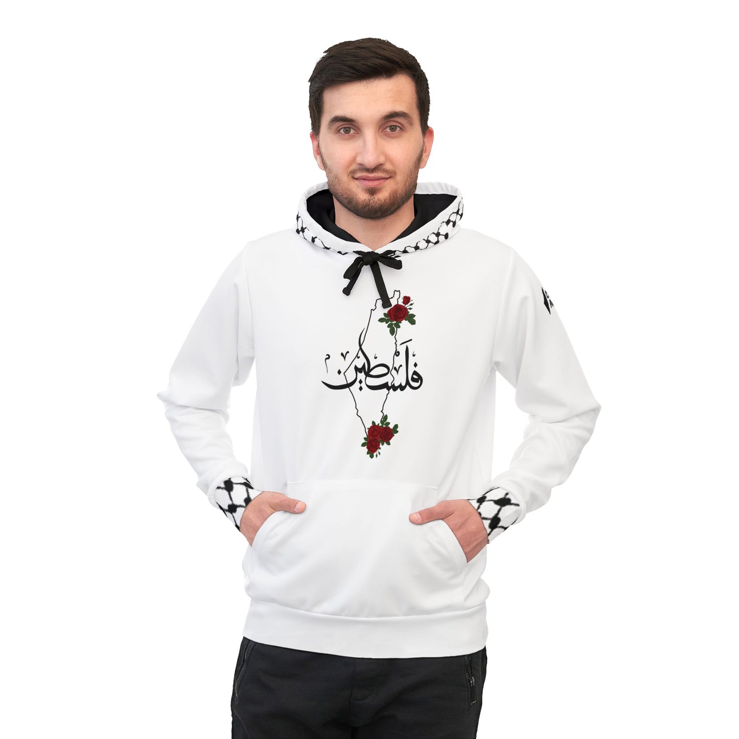 Resistance is Beautiful Athletic Hoodie (White)