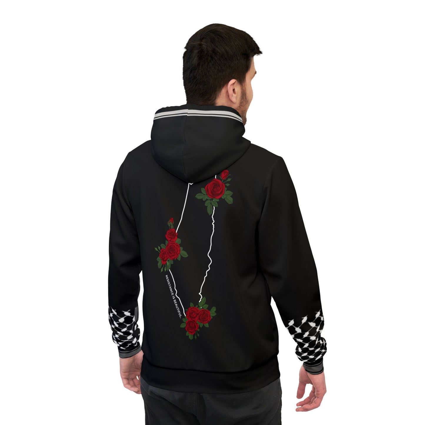 Resistance is Beautiful Athletic Hoodie (Black)